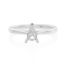 Platinum Ring Mount For 7x5mm Pear Shape