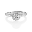 Platinum Certed Diamond And Diamond Ring