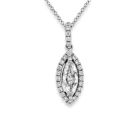 18Ct. White Gold Diamond Pendant