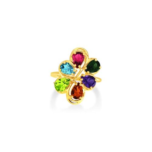 18Ct. Yellow Gold Multi Stone Ring<