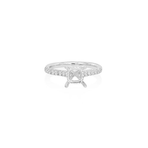 Platinum Semi Set Ring For 6.5mm Chshion<